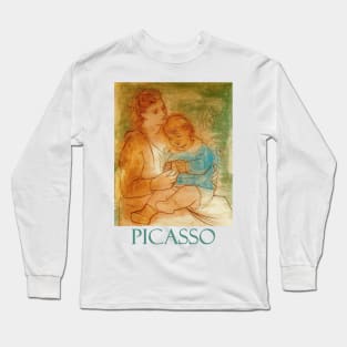 Mother and Child by Pablo Picasso Long Sleeve T-Shirt